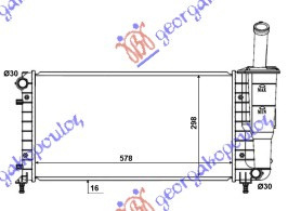 Radiator Apa - Fiat Punto 2003 , 51724183