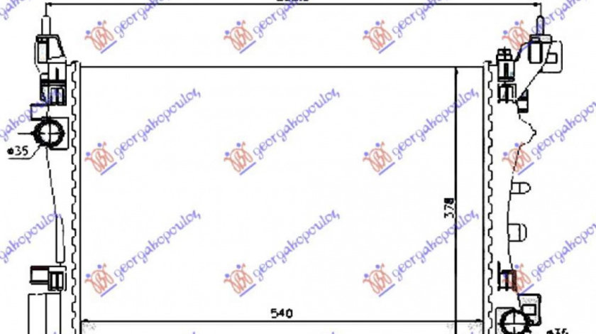 Radiator Apa - Fiat Punto 2012 , 51864284