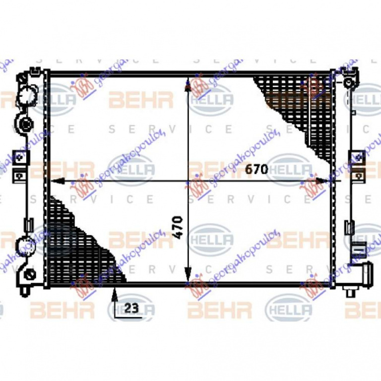 Radiator Apa - Fiat Scudo 1995 , 1301.P2
