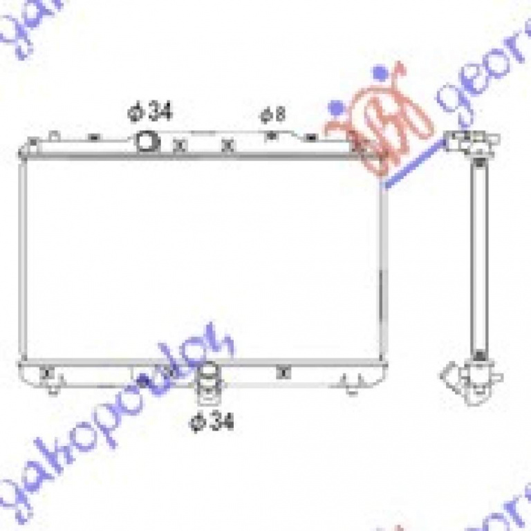 Radiator Apa - Fiat Sedici 2007 , 17700-79j10