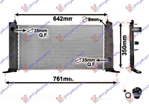 Radiator Apa - Fiat Stilo 2001 , 46799894