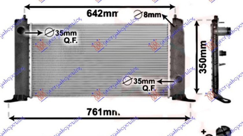 Radiator Apa - Fiat Stilo 2001 , 46799894