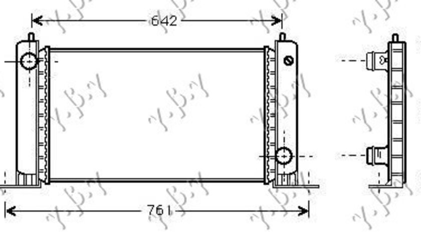 Radiator Apa - Fiat Stilo 2001 , 51735217