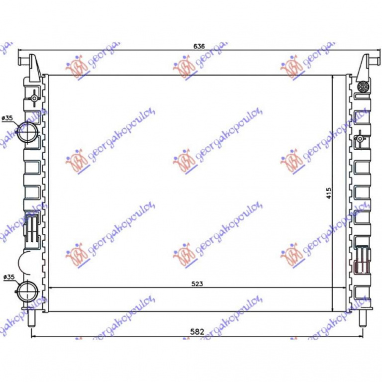 Radiator Apa - Fiat Strada 1999 , 46827249