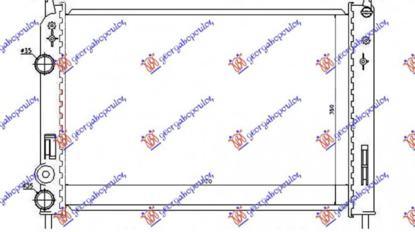 Radiator Apa - Fiat Strada 1999 , 51791365