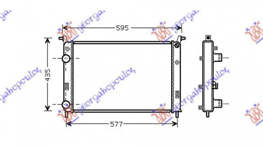 Radiator Apa - Fiat Strada 2005 , 51718122