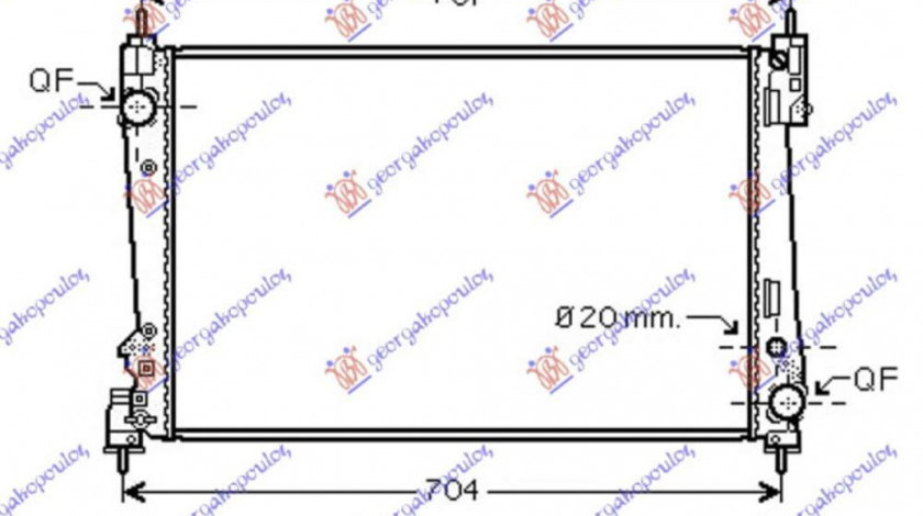 Radiator Apa - Fiat Uno 1989 , 7739937