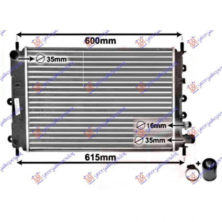 Radiator Apa - Ford Escort 1990 , 1106768