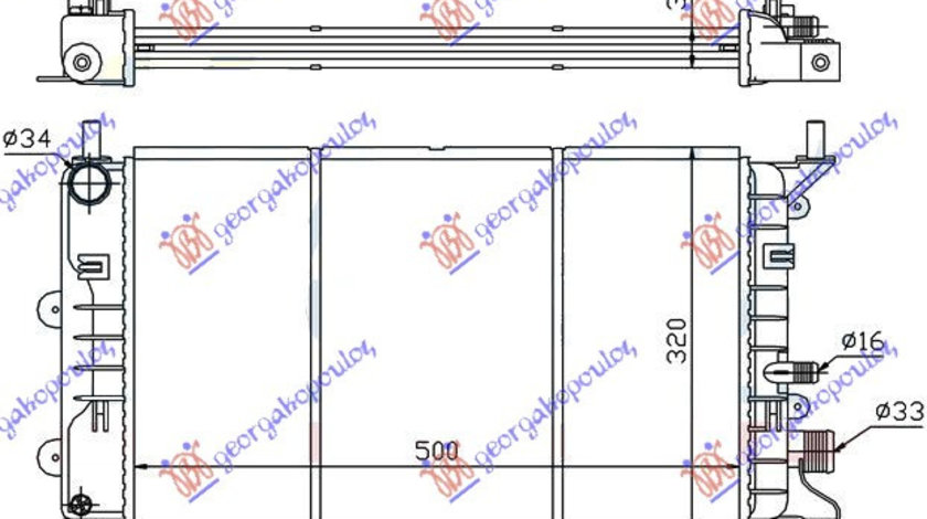 Radiator Apa - Ford Escort 1990 , 6912232