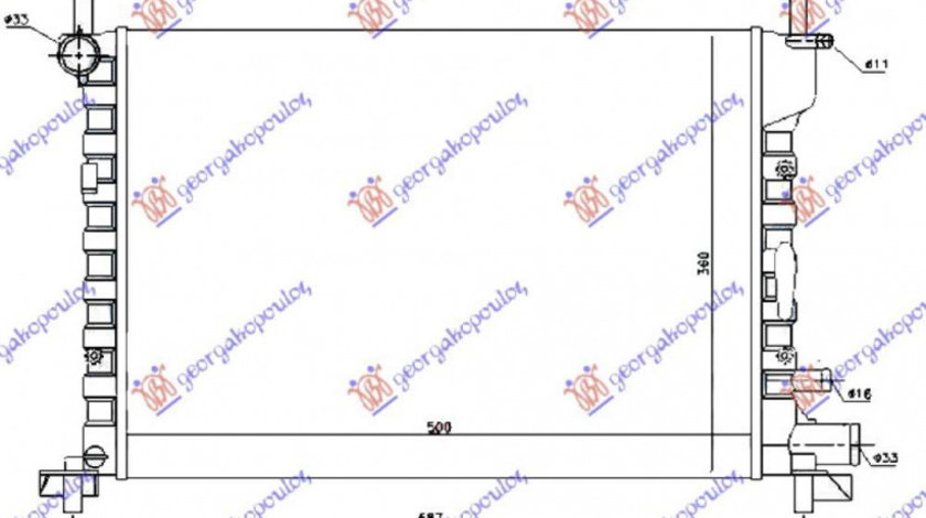 Radiator Apa - Ford Fiesta 1999 , 1001859