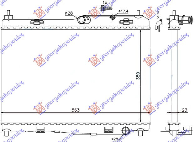 Radiator Apa - Ford Fiesta 2008 , 1523440