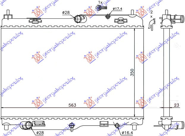 Radiator Apa - Ford Fiesta 2008 , 1540332
