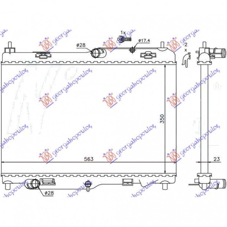 Radiator Apa - Ford Fiesta 2013 , 1516267