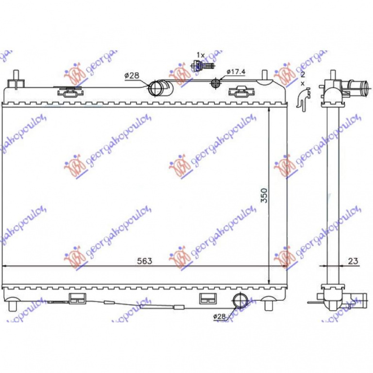 Radiator Apa - Ford Fiesta 2013 , 1523440
