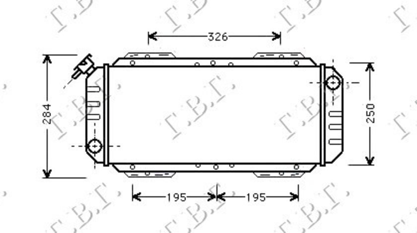 Radiator Apa - Ford Fiesta I 1978 , 6122462