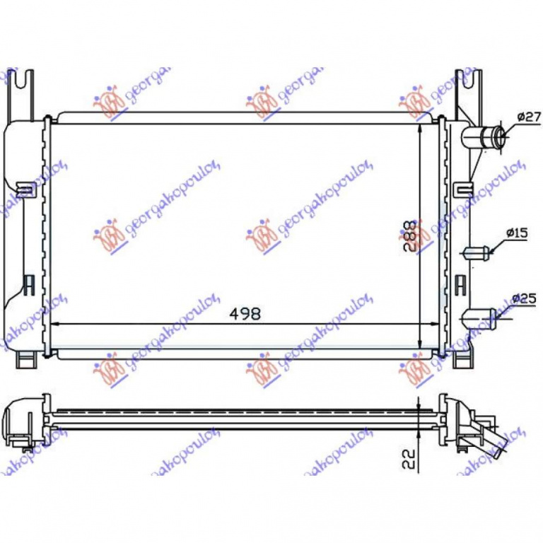 Radiator Apa - Ford Fiesta Iii 1990 , 6176237