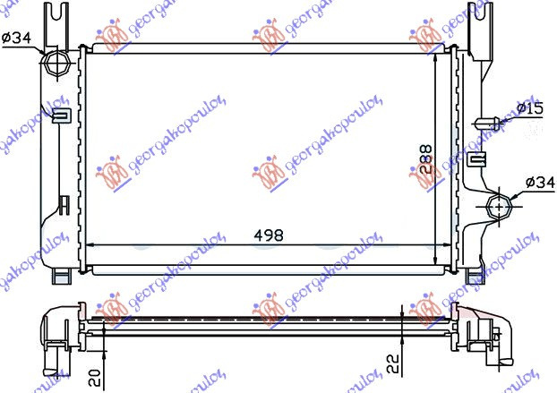 Radiator Apa - Ford Fiesta Iii 1990 , 6176238