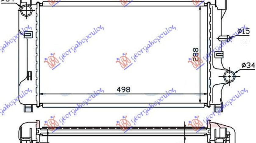 Radiator Apa - Ford Fiesta Iii 1990 , 6176238