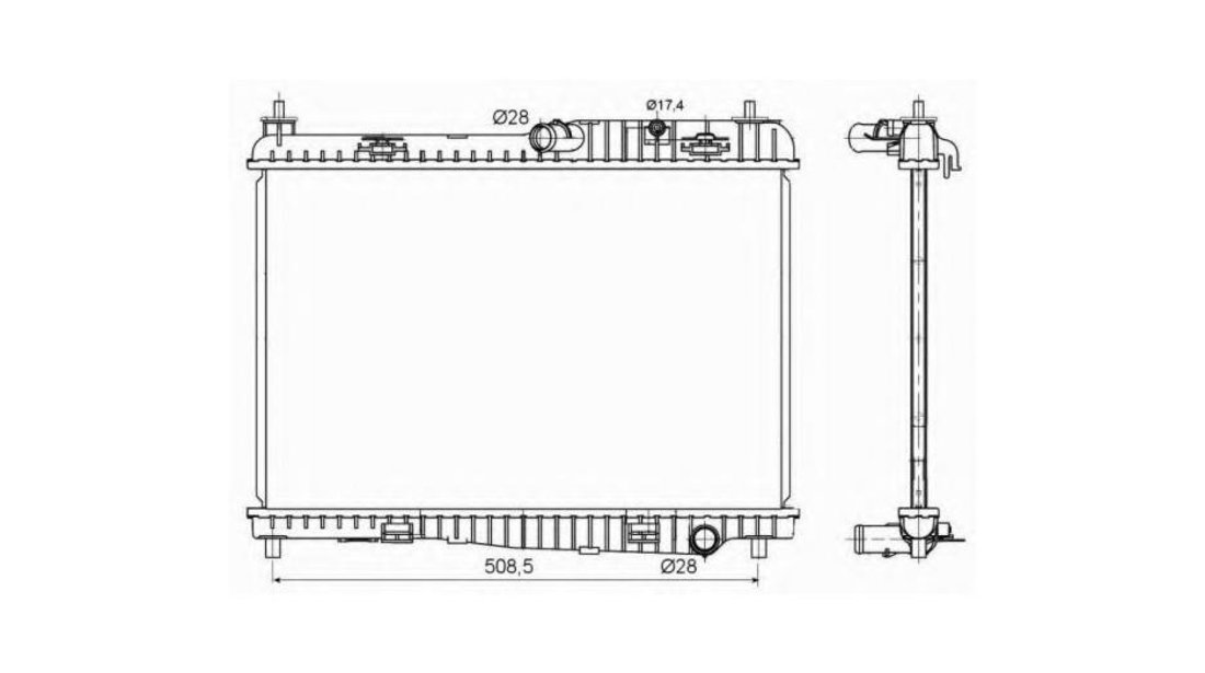 Radiator apa Ford FIESTA VI Van 2009-2016 #3 01053109