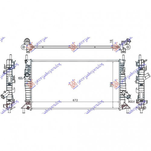 Radiator Apa - Ford Focus 2004 , Z60215200c