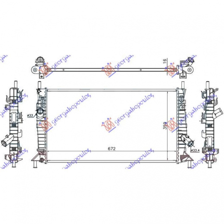 Radiator Apa - Ford Focus C-Max 2007 , 1354177