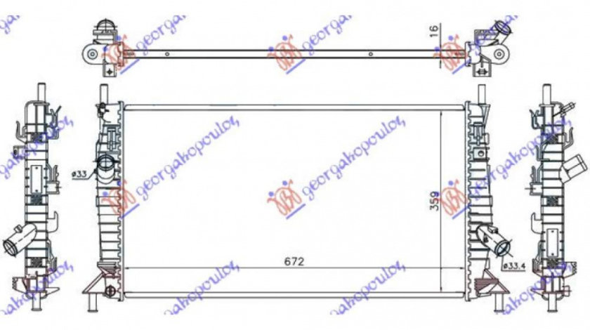 Radiator Apa - Ford Focus C-Max 2007 , 1354177