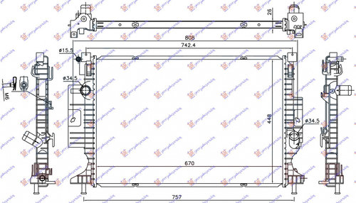 Radiator Apa - Ford Focus C-Max 2014 , 2237092