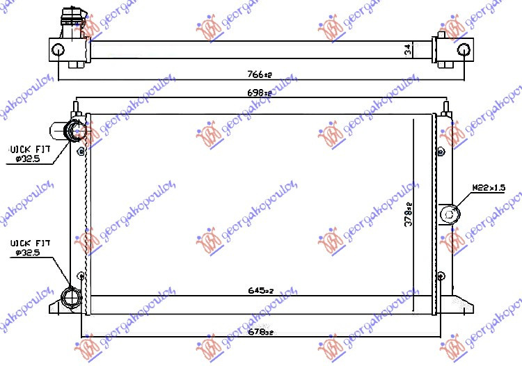 Radiator Apa - Ford Galaxy 1995 , 1109113