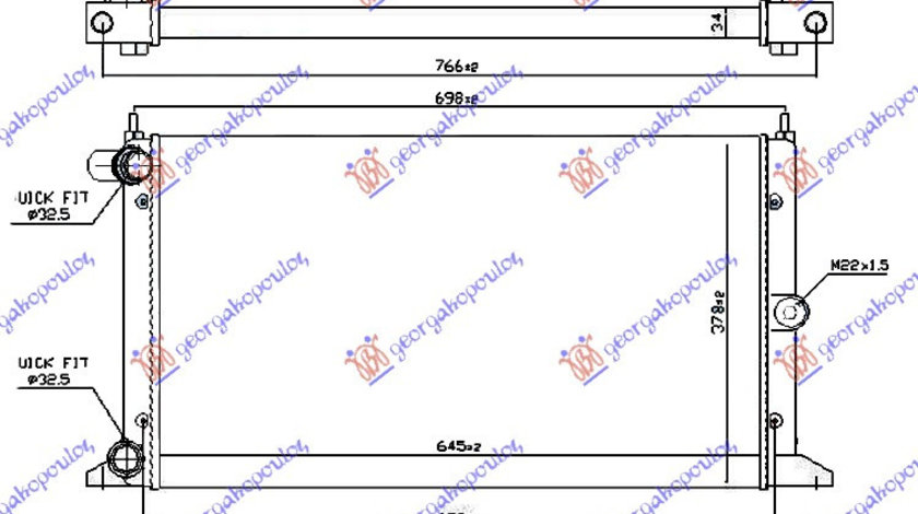 Radiator Apa - Ford Galaxy 1995 , 1109113