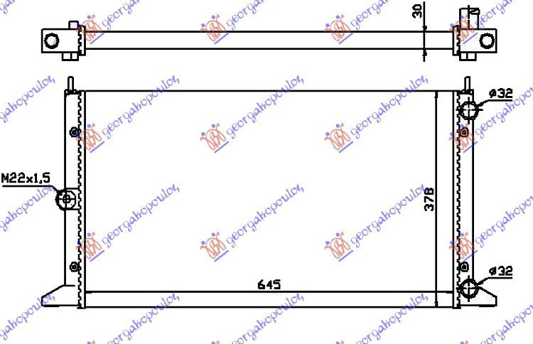 Radiator Apa - Ford Galaxy 1995 , 7258107