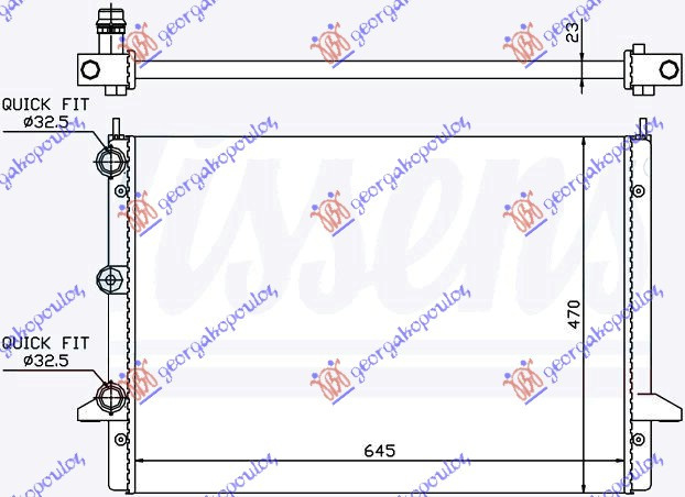 Radiator Apa - Ford Galaxy 1995 , Ym218005ba