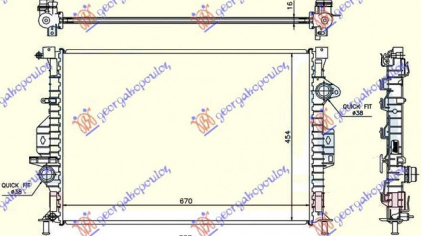 Radiator Apa - Ford Galaxy 2006 , 1457605