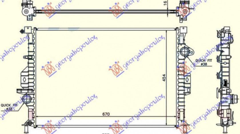 Radiator Apa - Ford Galaxy 2006 , 6g918005dc