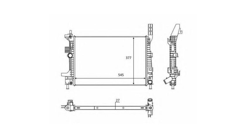 Radiator apa Ford GRAND C-MAX Van 2010-2016 #3 012M43