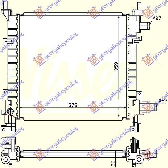 Radiator Apa - Ford Ka 1997 , 97kb8005ca