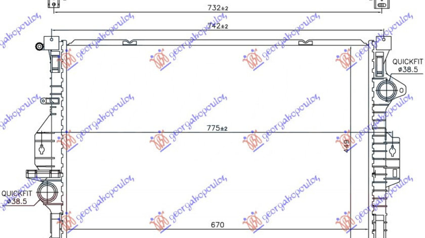 Radiator Apa - Ford Kuga 2013 , 1786804