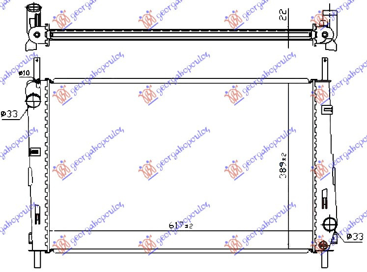 Radiator Apa - Ford Mondeo 2000 , 1142808