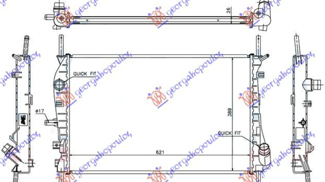 Radiator Apa - Ford Mondeo 2000 , 1216264