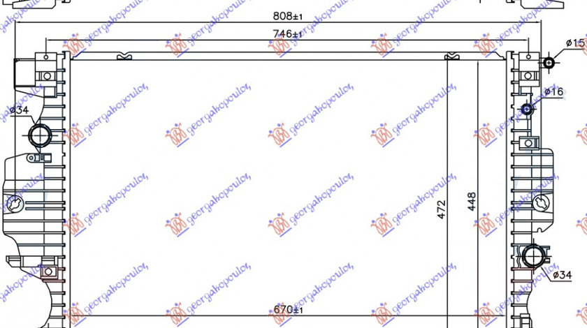 Radiator Apa - Ford Mondeo 2014 , 2113221