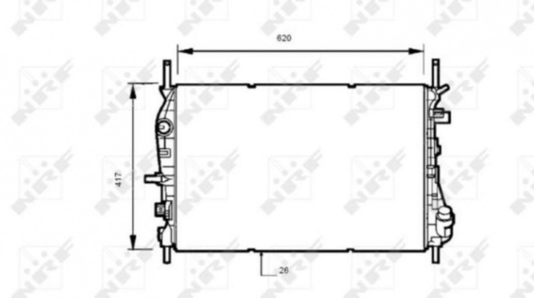 Radiator apa Ford MONDEO Mk III limuzina (B4Y) 2000-2007 #3 01053086