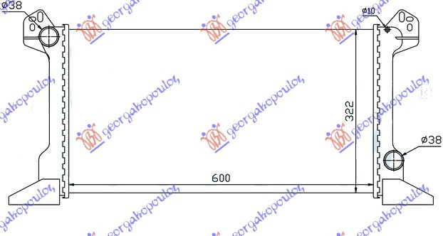 Radiator Apa - Ford Transit 1992 , 1040077