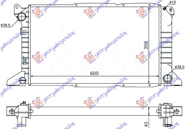 Radiator Apa - Ford Transit 1995 , 7242485