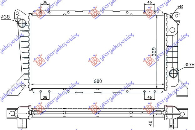 Radiator Apa - Ford Transit 1995 , 7242486