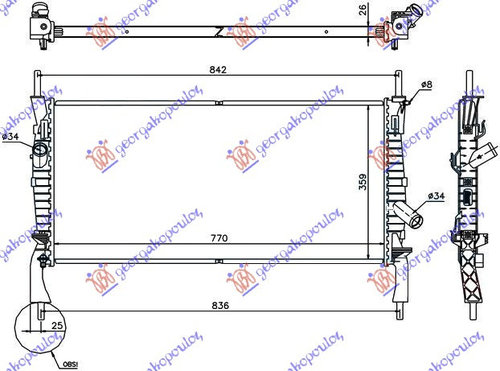 Radiator Apa - Ford Transit 2006 , 1383317
