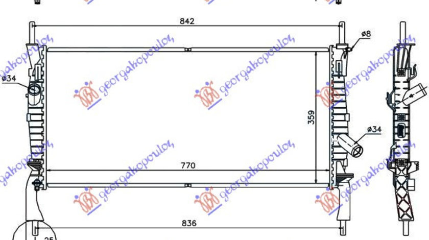 Radiator Apa - Ford Transit 2006 , 1383317