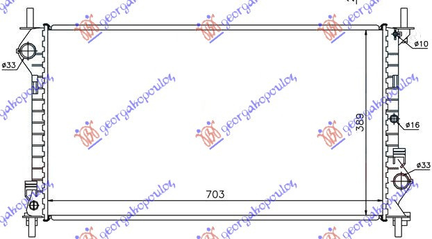Radiator Apa - Ford Transit Connect 2003 , 4367092
