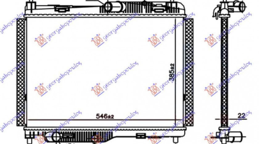 Radiator Apa - Ford Transit/Tourneo Courier 2013 , 2101541/2101532/21781