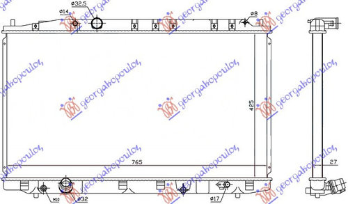 Radiator Apa - Honda Accord 2008 , 19010-Rl0-G01