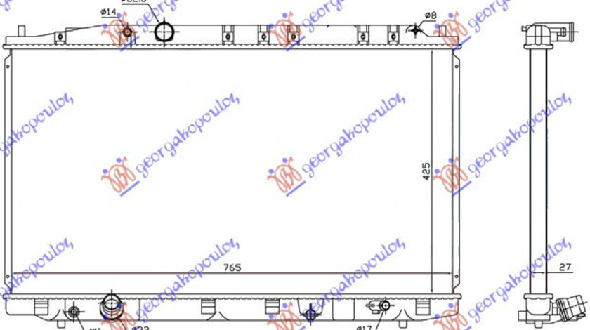 Radiator Apa - Honda Accord 2008 , 19010-Rl0-G01