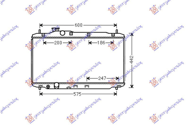 Radiator Apa - Honda Civic H/B-L/B 2012 , 19010r1aa02
